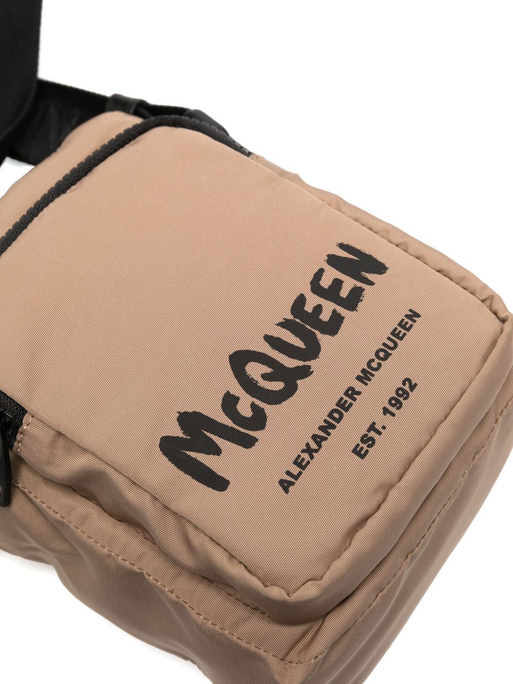 Alexander McQueen logo-print messenger bag