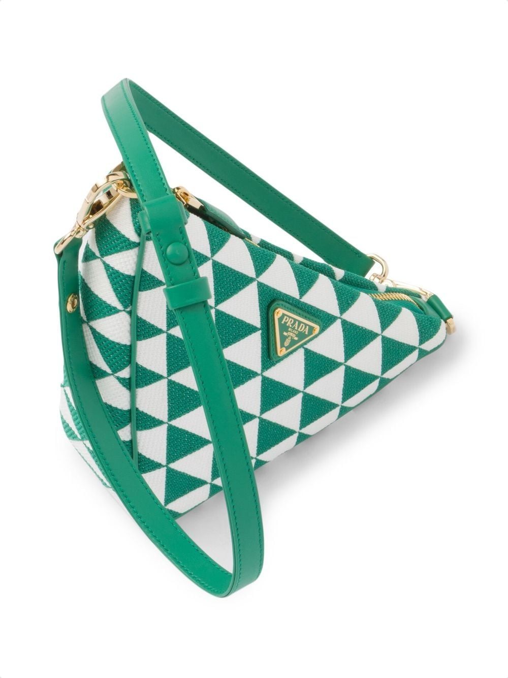 Pra*a embroidered jacquard mini bag