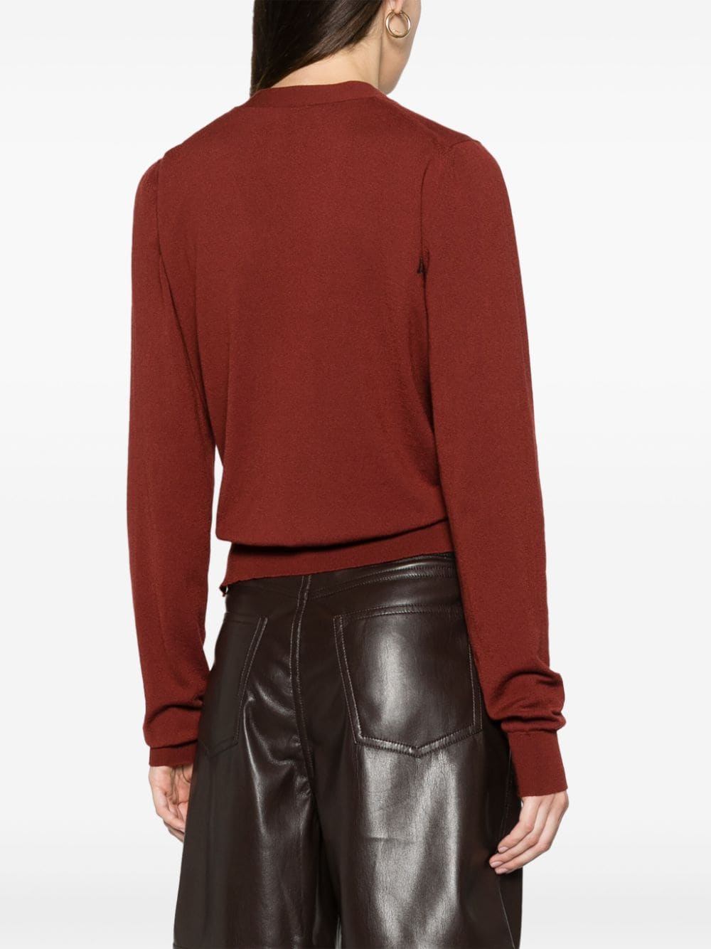 Bo*te*ga ve*ne*ta   asymmetric cropped cardigan