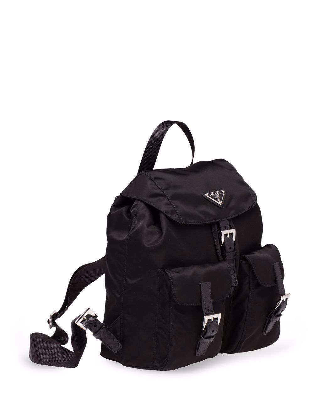 Pra*a logo-plaque backpack