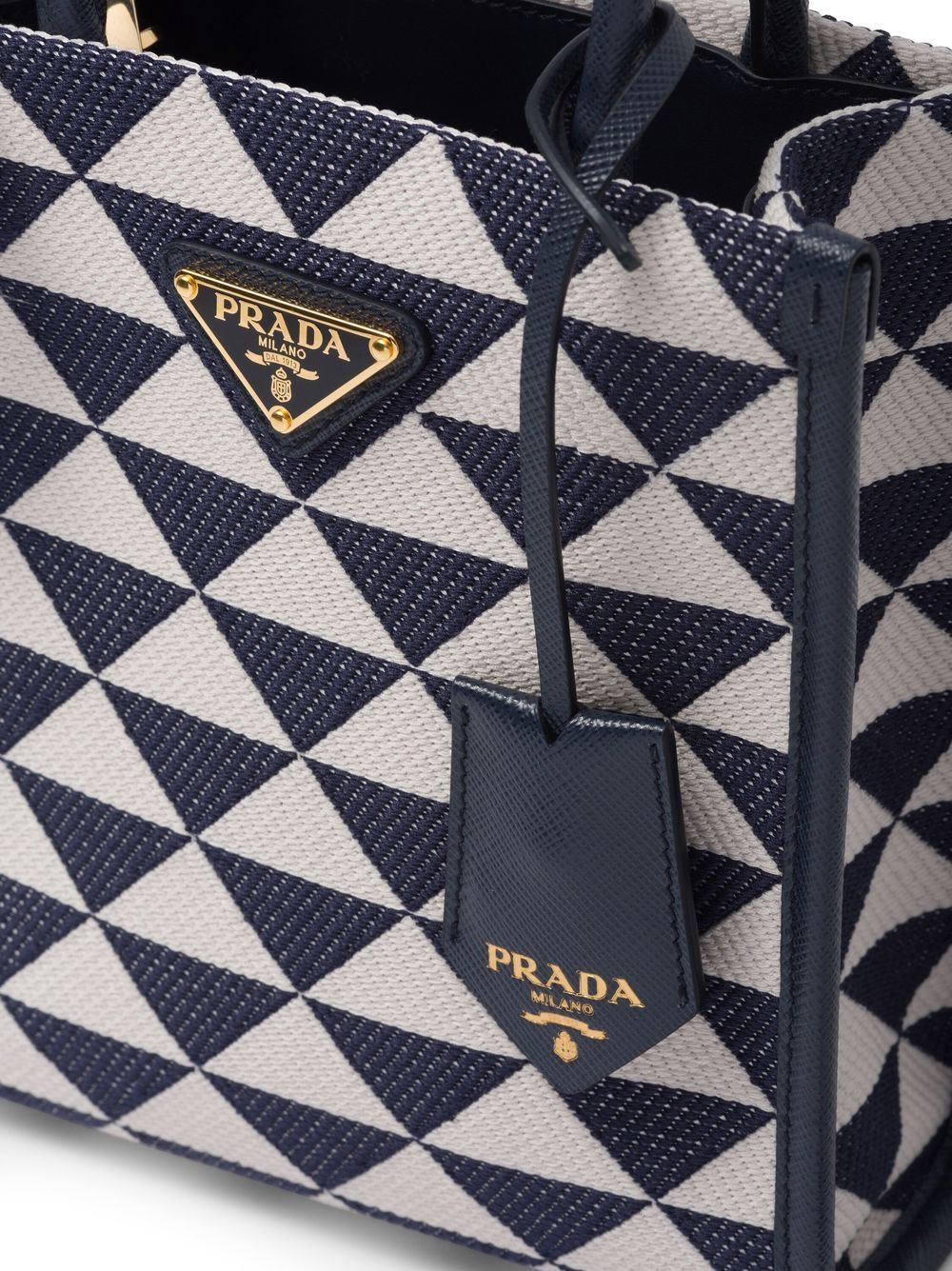 Pra*a symbole embroidered mini bag