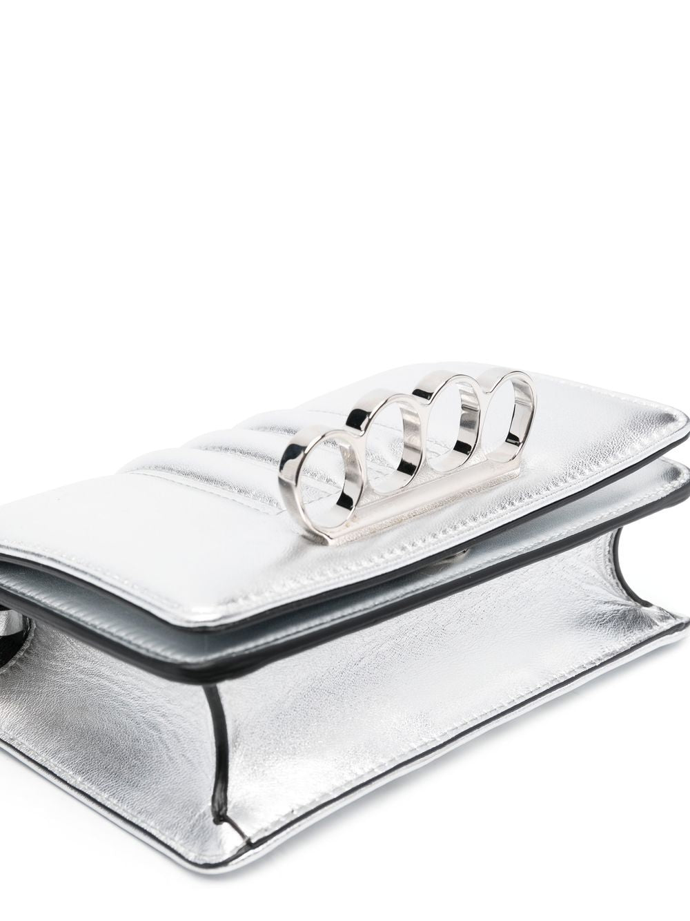 Alexander McQueen metallic-effect leather tote