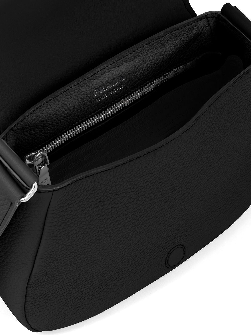 Pra*a leather shoulder bag