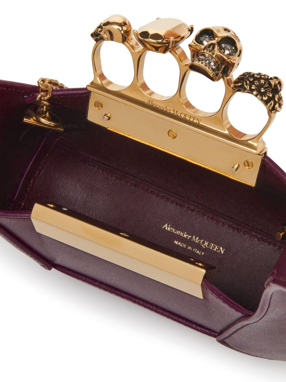 Alexander McQueen The Jewelled leather mini bag