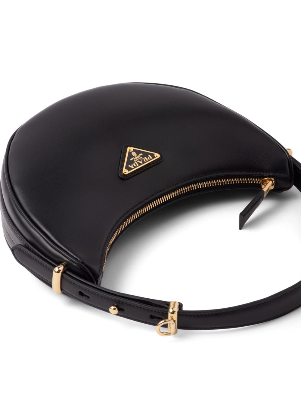 Pra*a arqué leather shoulder bag