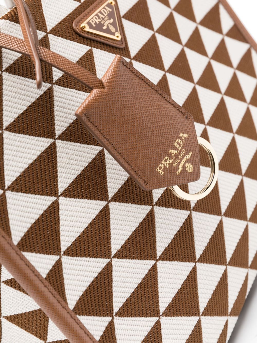 Pra*a small symbole jacquard tote bag