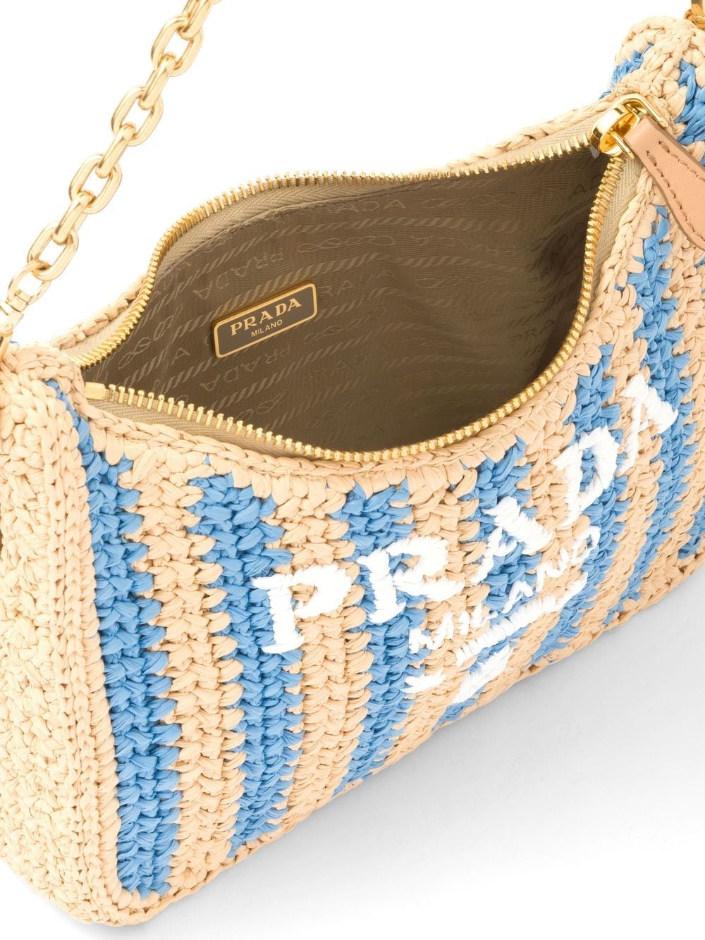 Pra*a re-edition 2005 crochet-knit shoulder bag