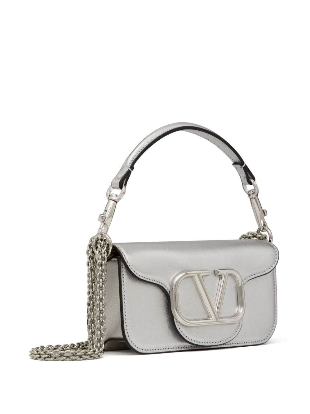 Valentino Garavani small Locò metallic shoulder bag