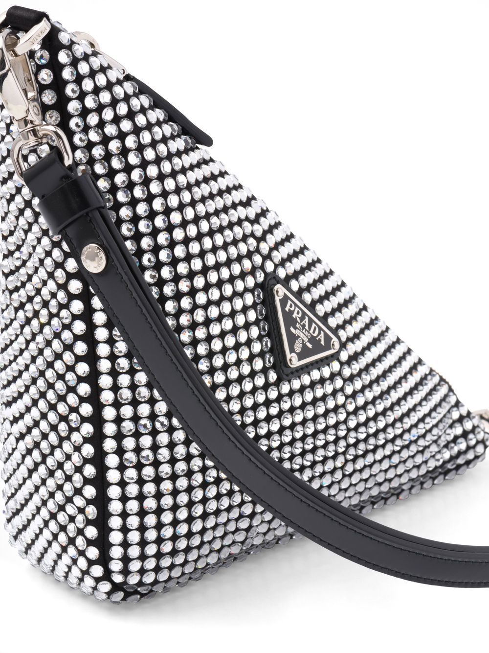 Pra*a Pra*a triangle crystal-embellished bag