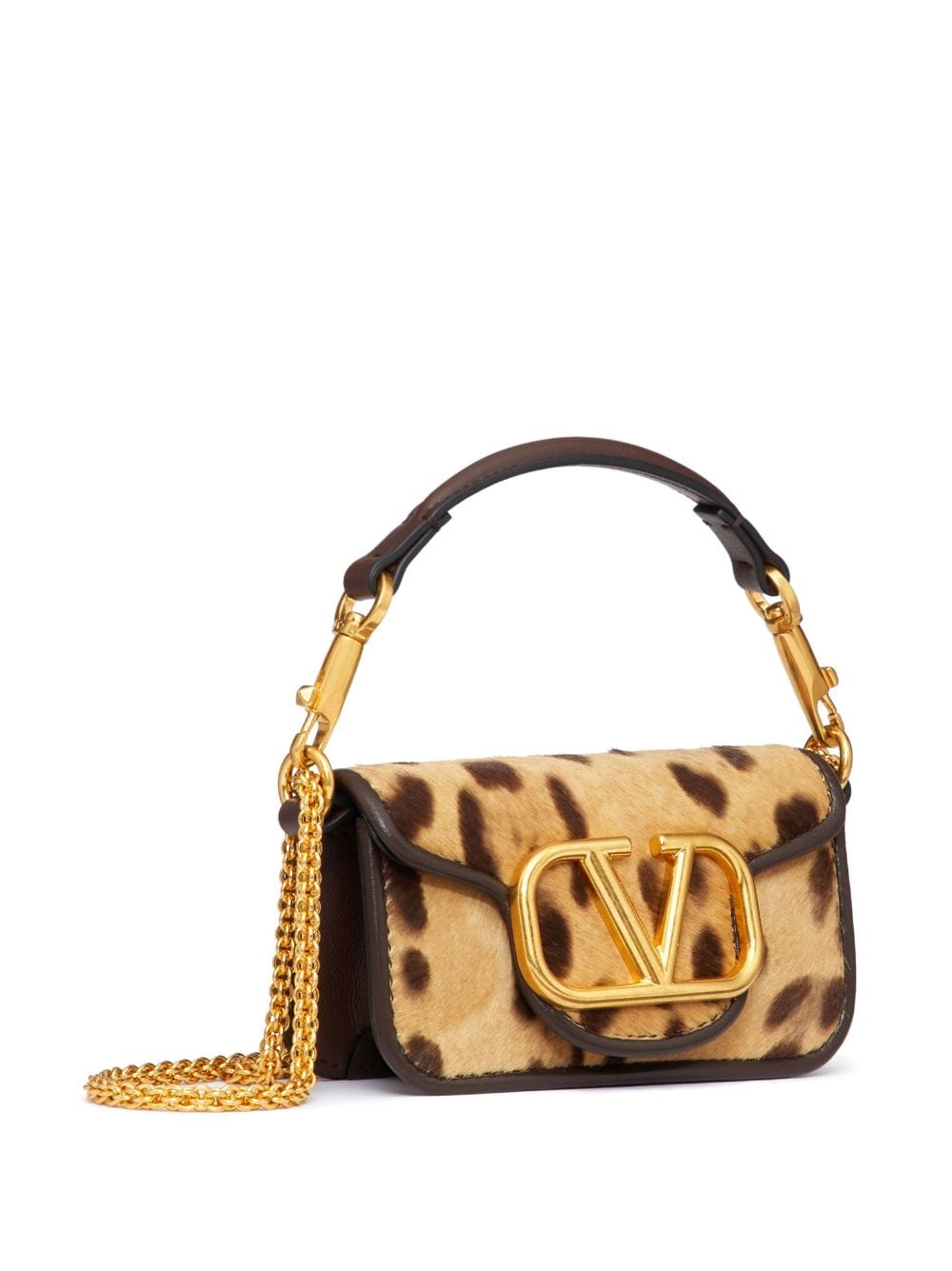 Valentino Garavani micro Locò Animalier leather shoulder bag