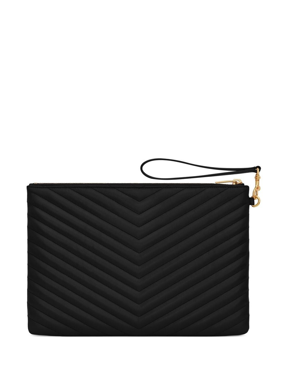 Saint Laurent quilted monogram clutch bag