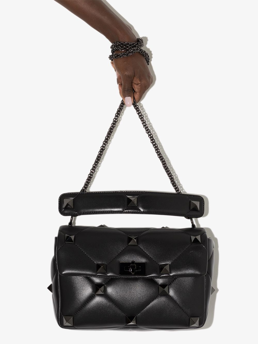 Valentino Garavani Roman Stud leather tote bag