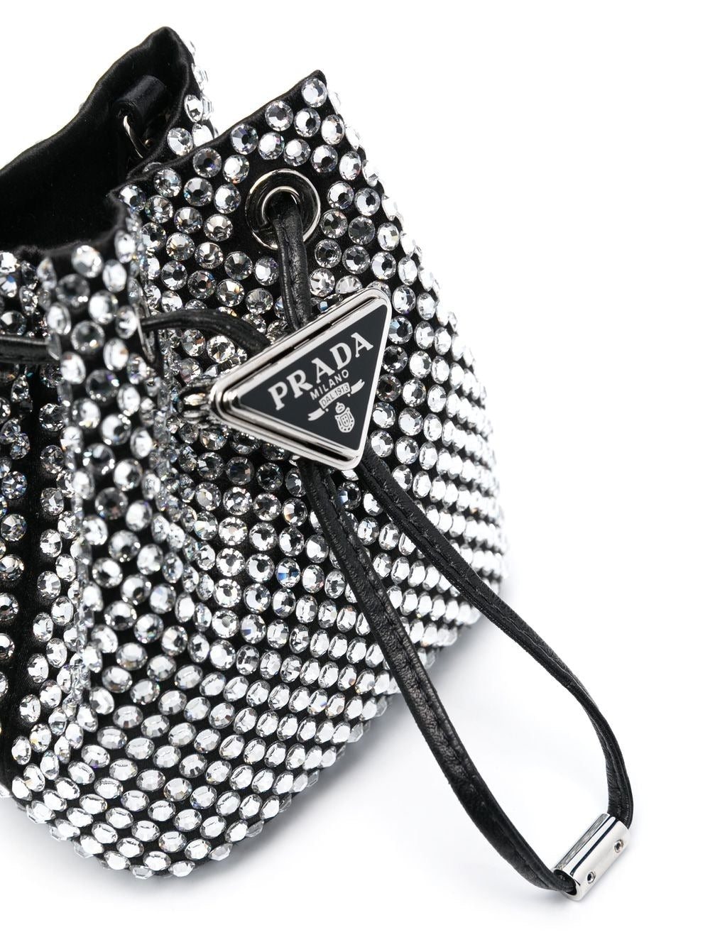 Pra*a stud-embellished logo-plaque mini bag