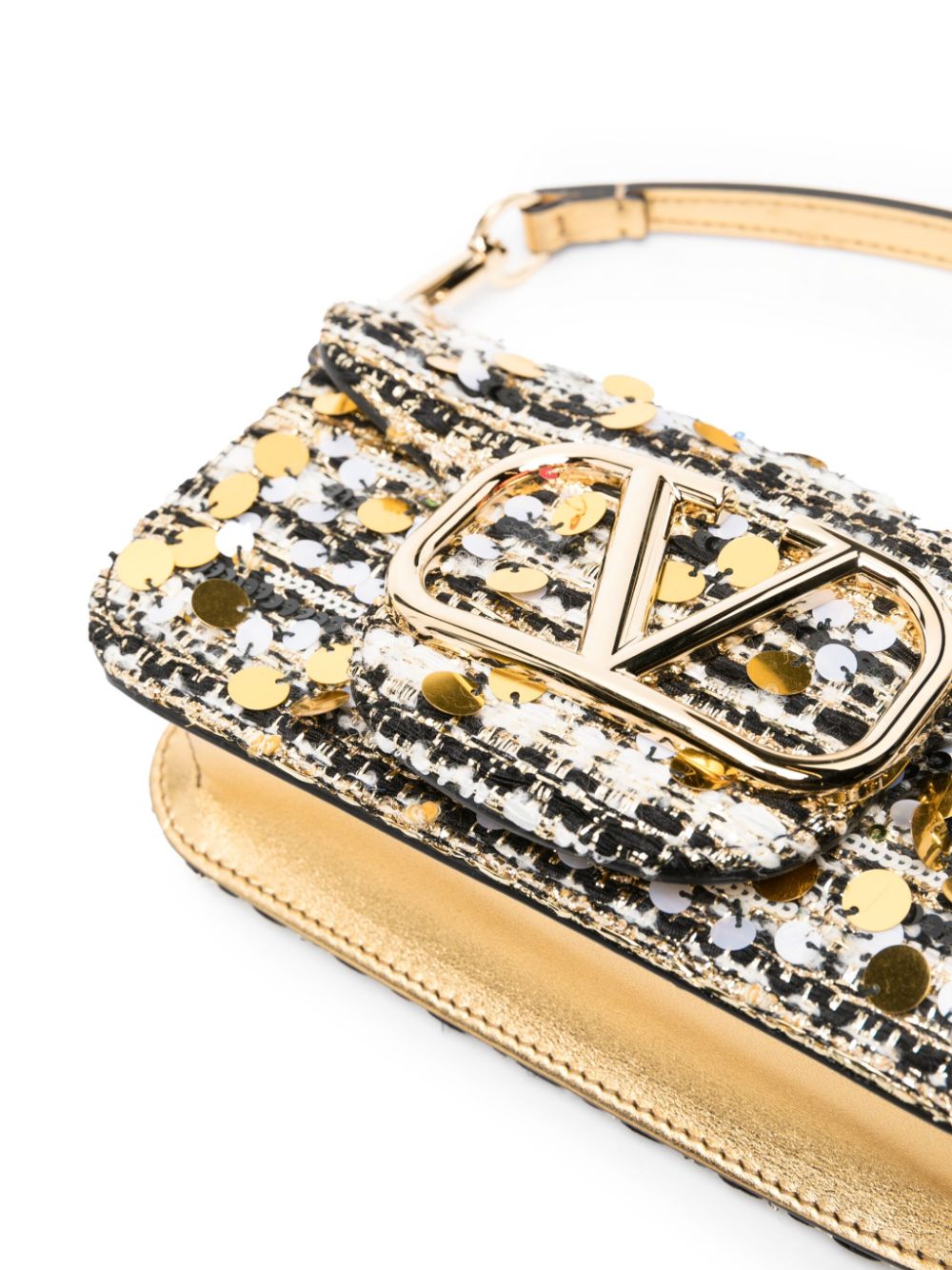 Valentino Garavani Locò sequin-embellished mini shoulder bag