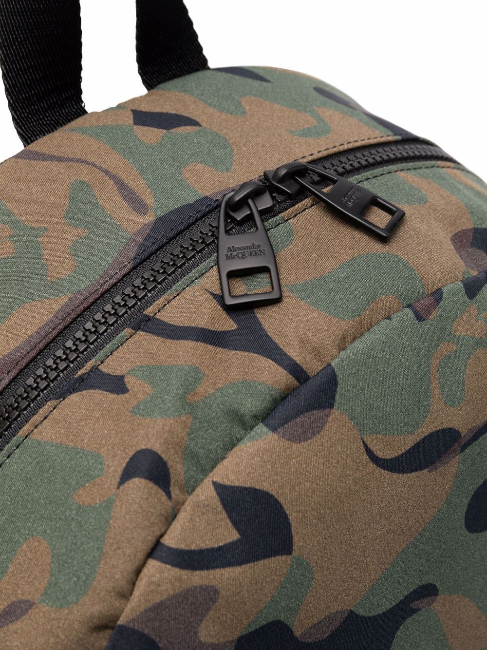 Alexander McQueen logo-print camouflage backpack