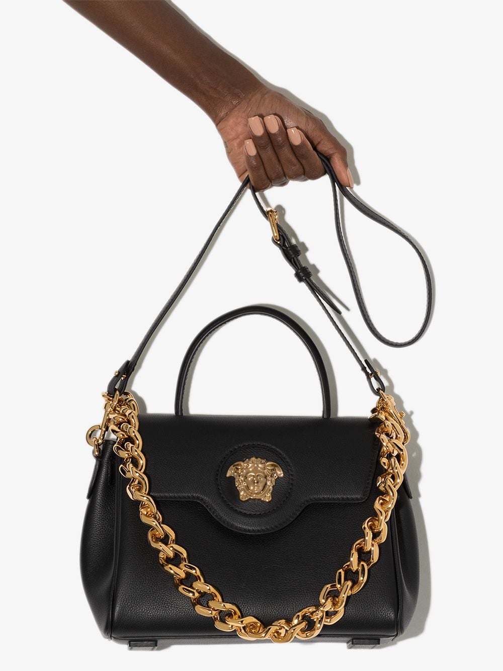 Versace La Medusa leather tote bag