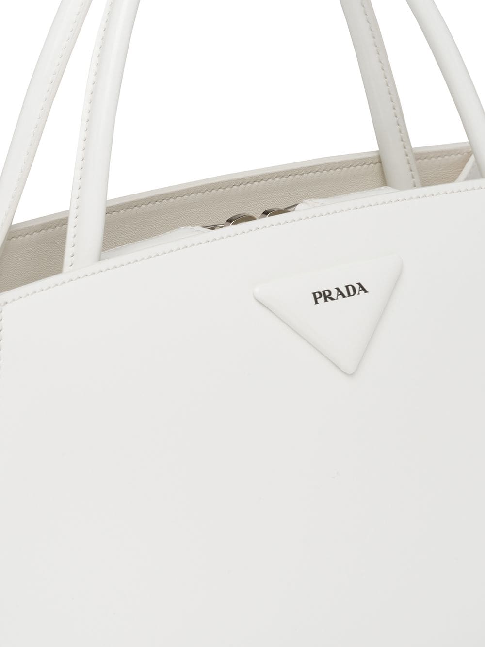 Pra*a trapeze logo plaque tote bag