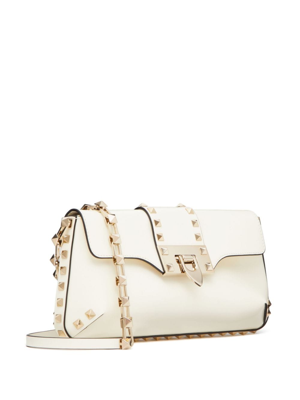 Valentino Garavani Rockstud brushed-leather shoulder bag
