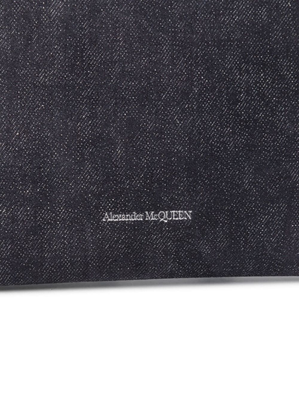 Alexander McQueen denim clutch bag