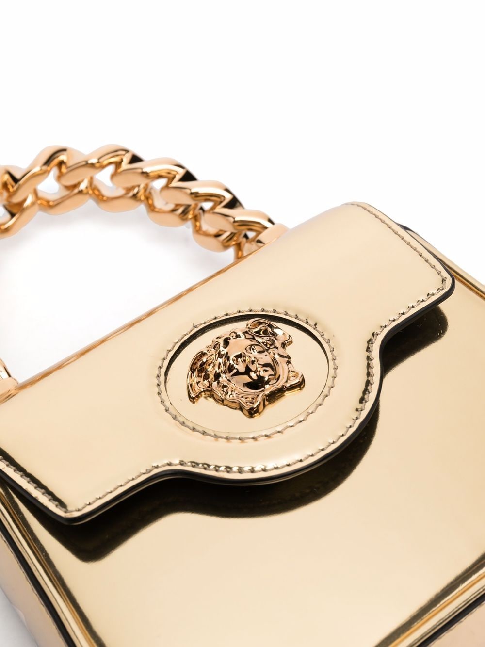 Versace La Medusa patent mini bag