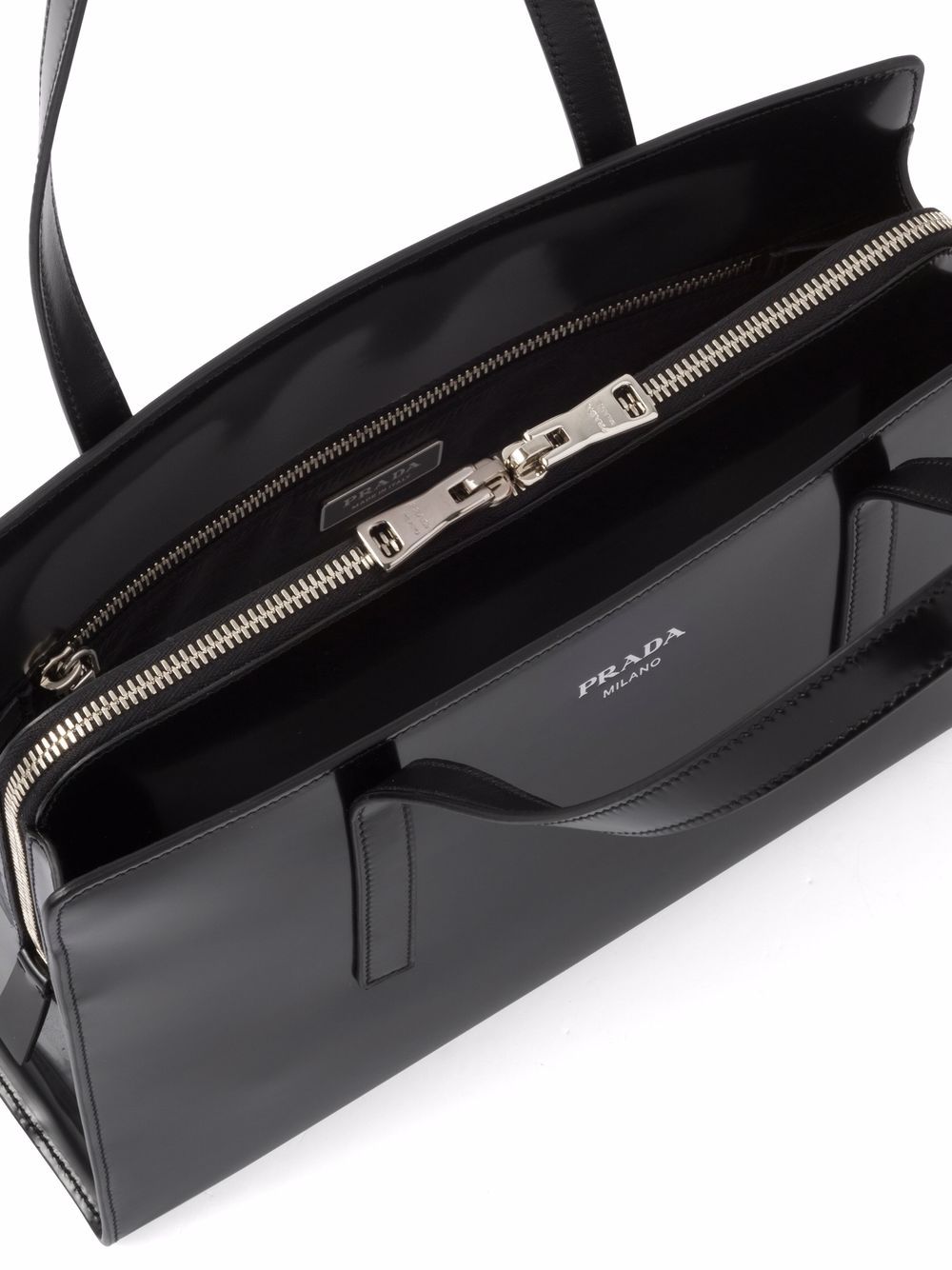 Pra*a large re-edition 1995 leather handbag