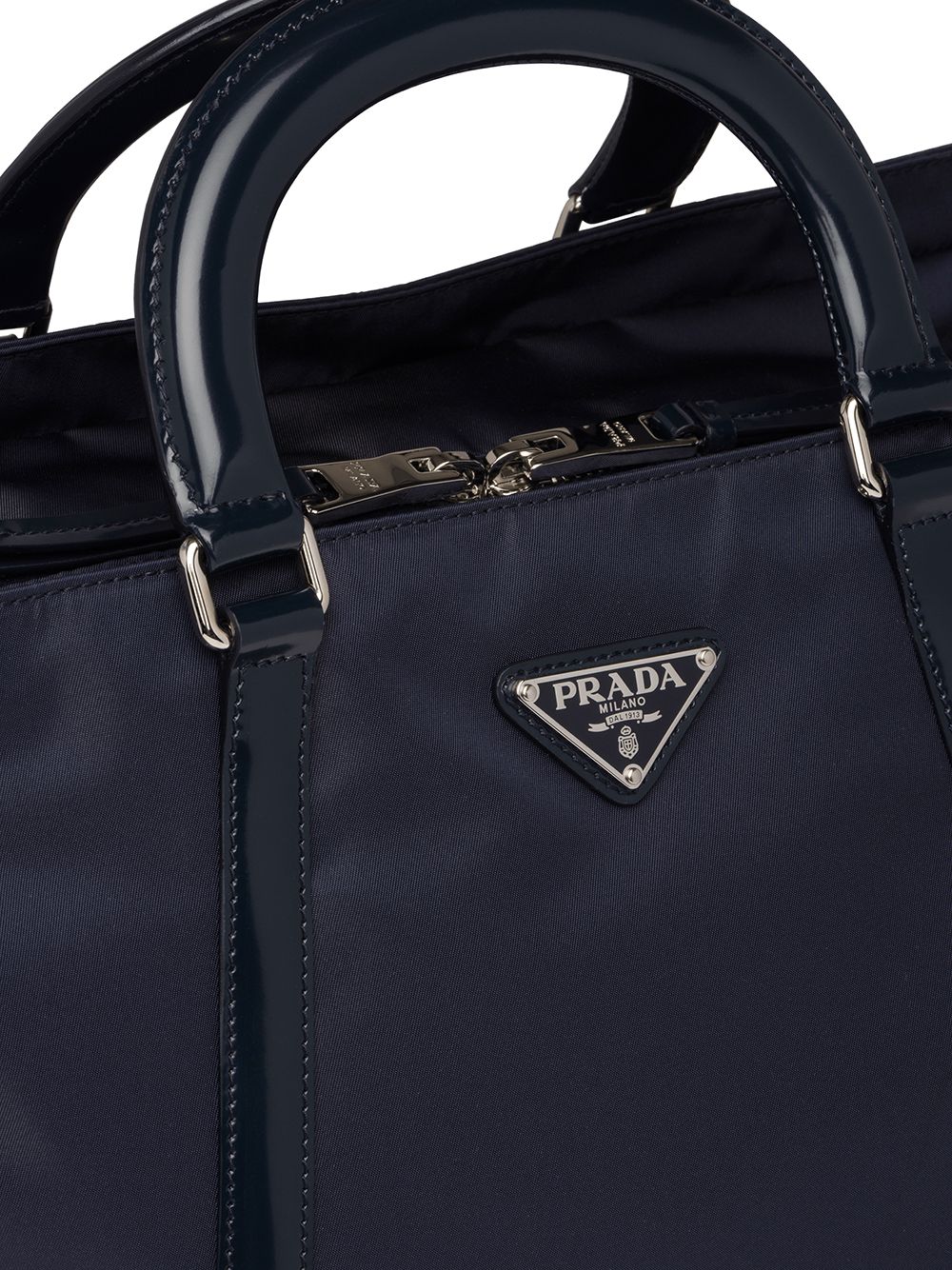 Pra*a logo plaque tote bag