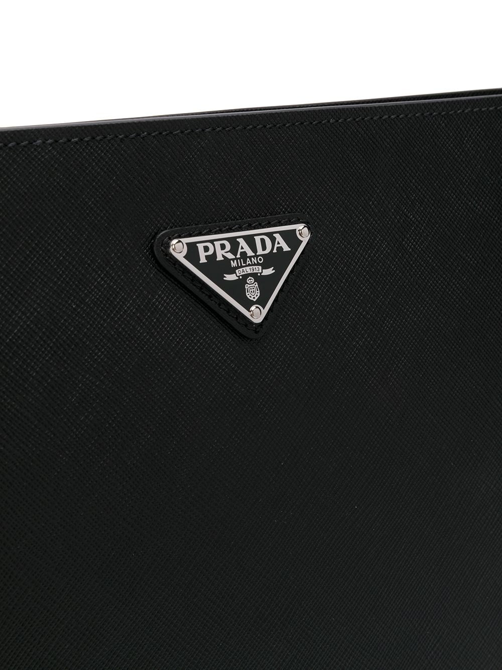 Pra*a logo clutch bag
