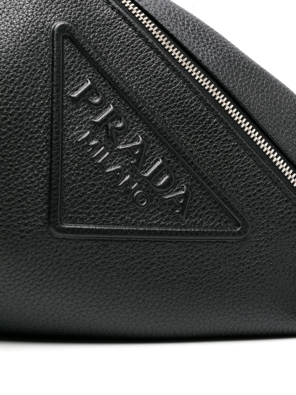 Pra*a cross logo-embossed backpack