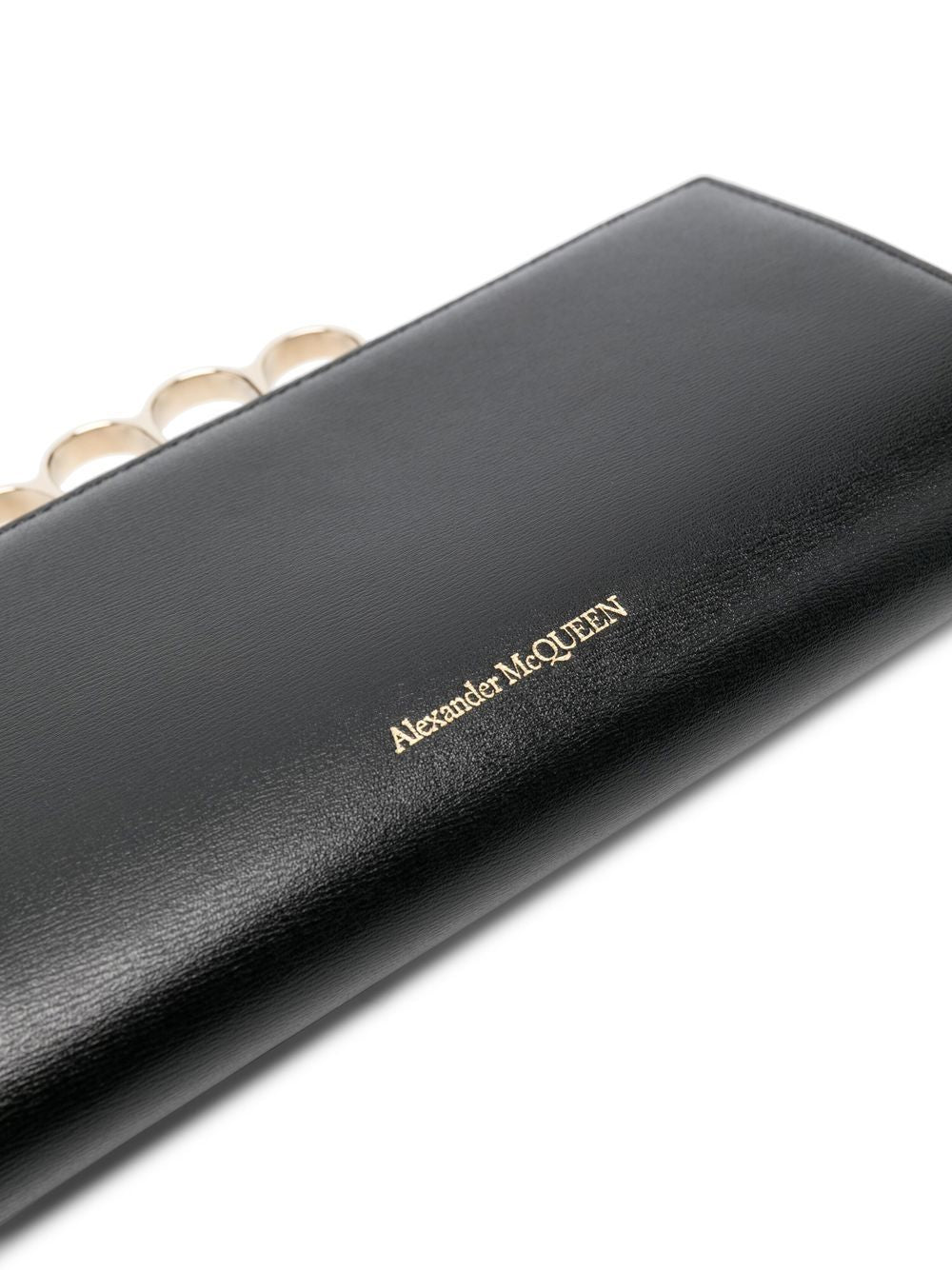 Alexander McQueen four-ring detail clutch bag