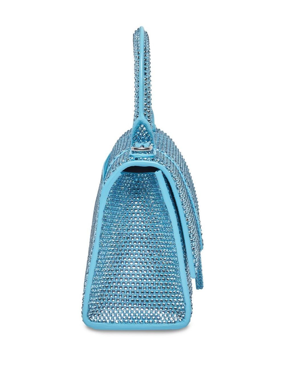 Ba*len*cia*ga hourglass crystal-embellished shoulder bag