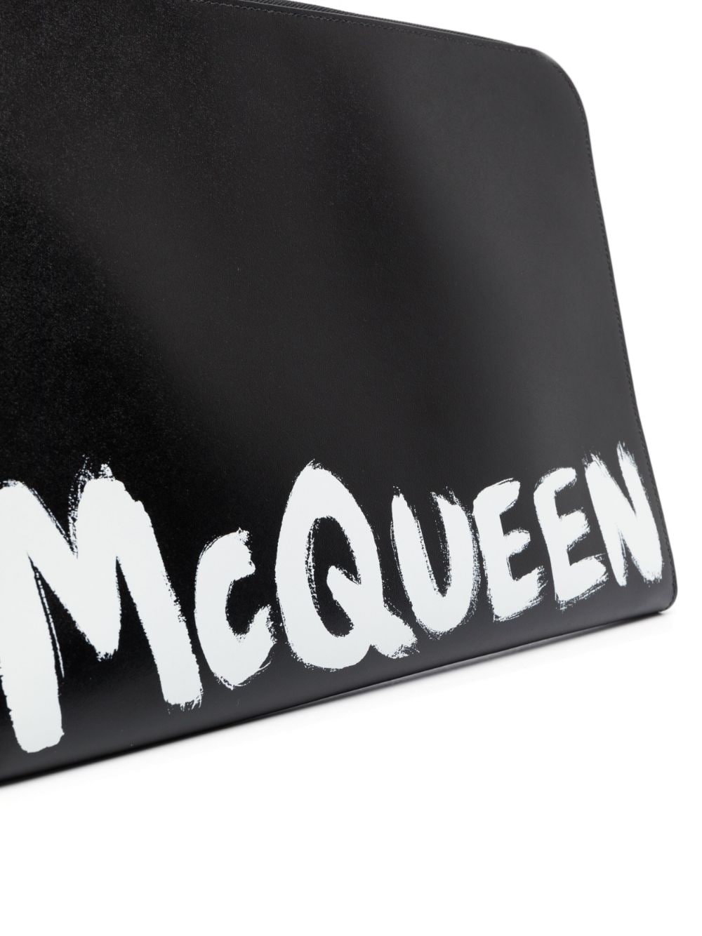 Alexander McQueen Graffiti logo-print clutch