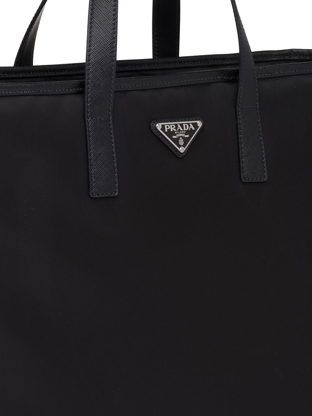 Pra*a re-nylon logo tote bag