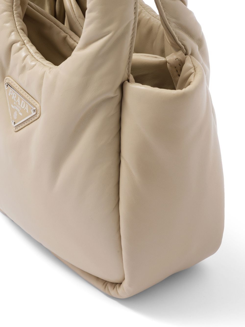 Pra*a small padded nappa-leather bag