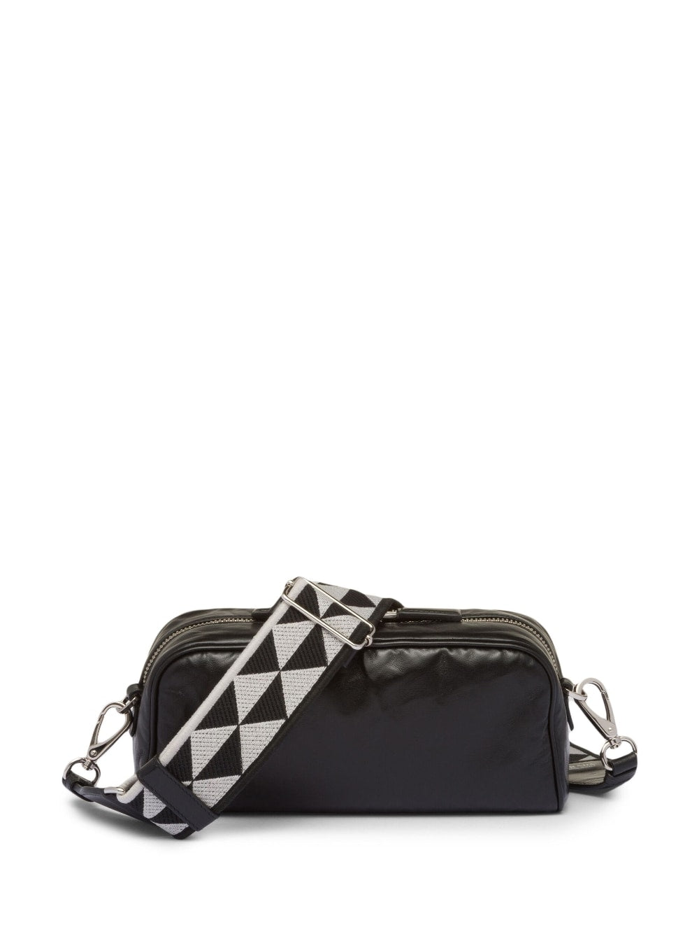 Pra*a logo-plaque shoulder bag