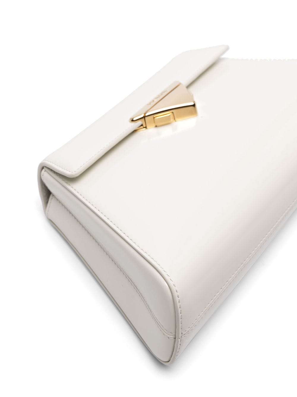 Pra*a triangle-logo leather shoulder bag