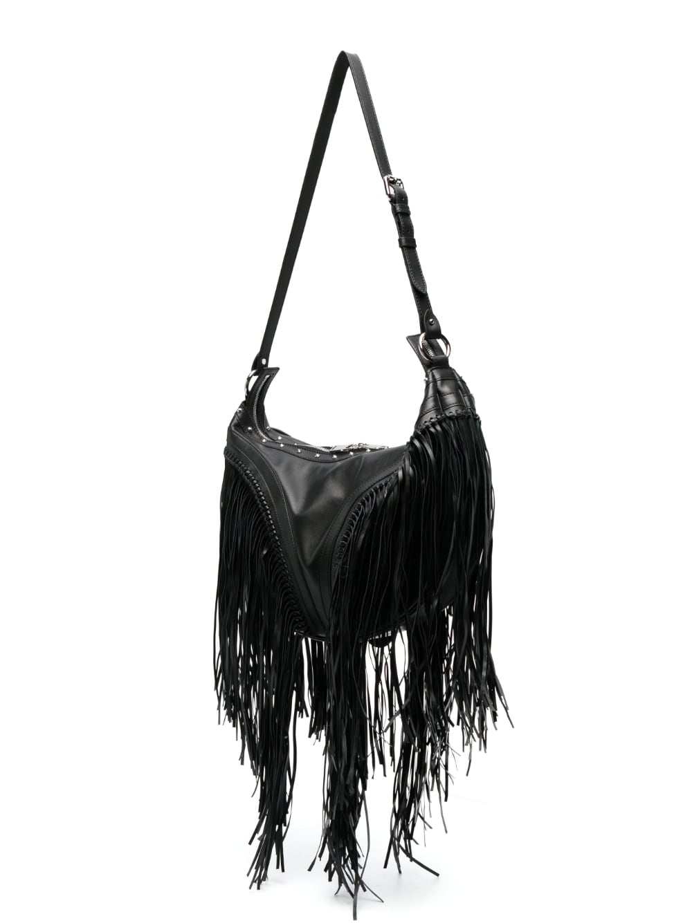 Versace Repeat fringed shoulder bag