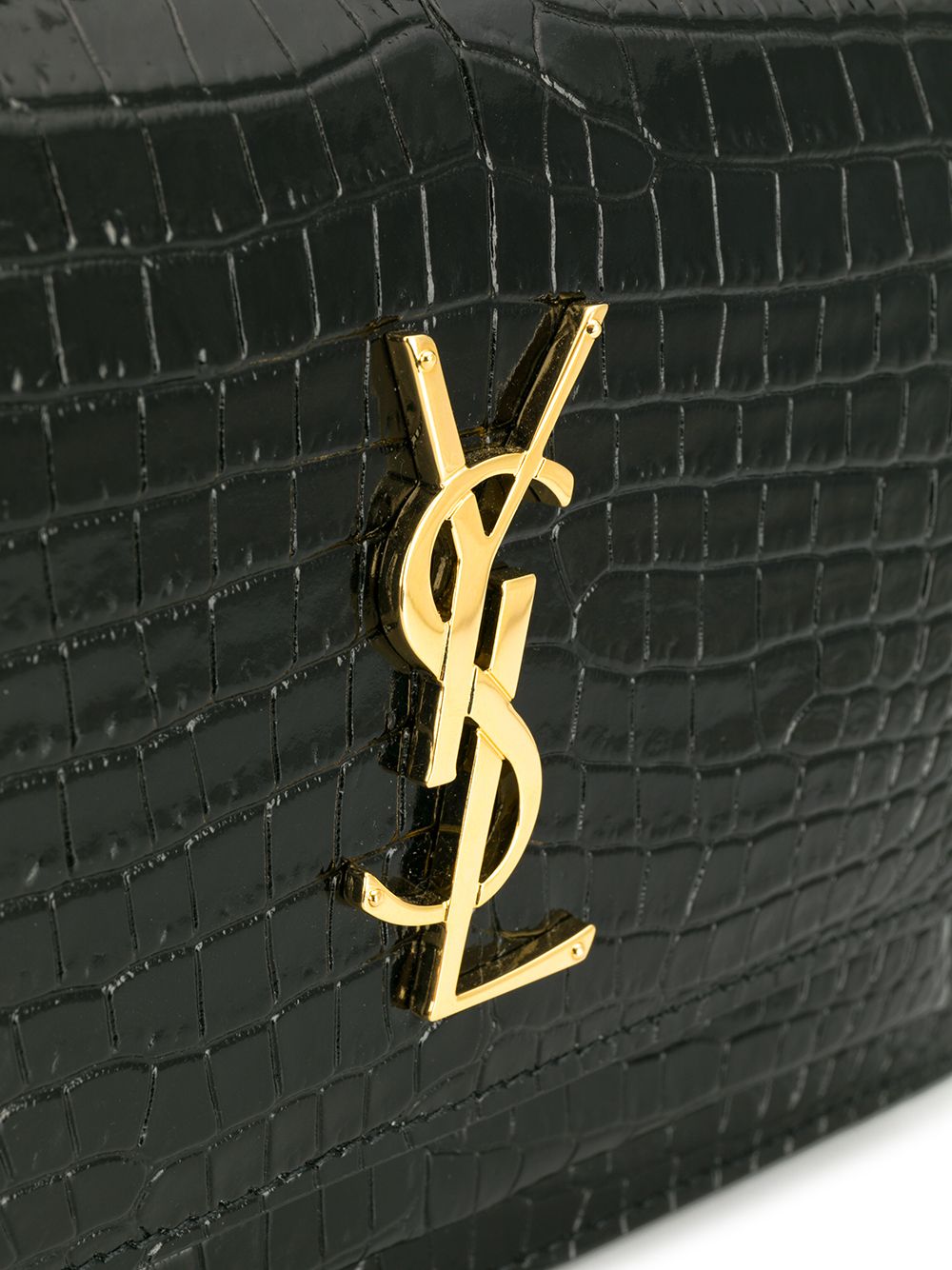 Saint Laurent Sunset crocodile-embossed mini bag