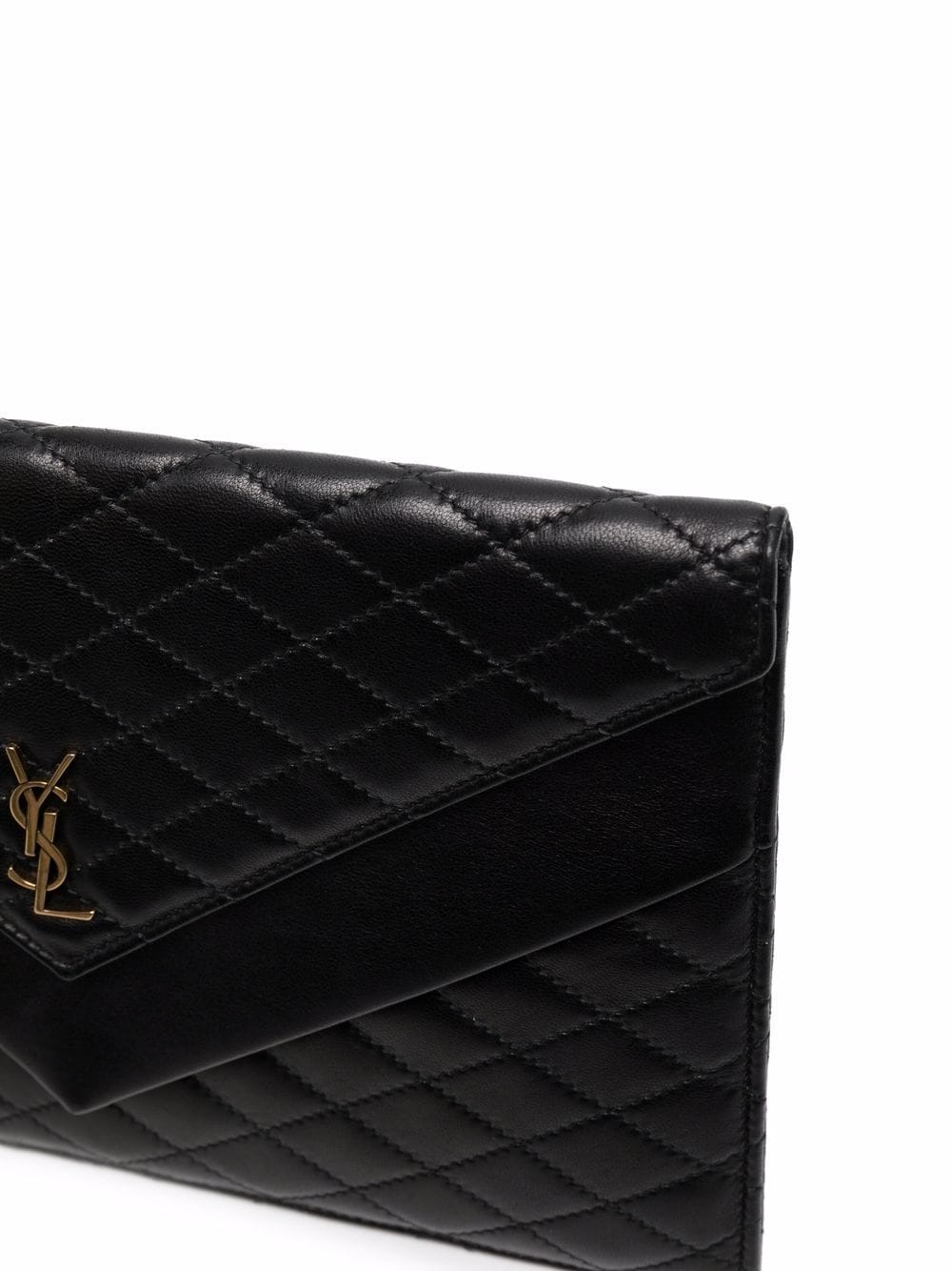 Saint Laurent Gaby quilted envelope clutch bag