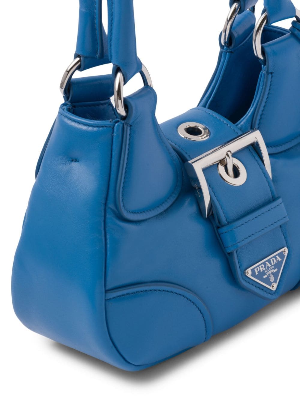 Pra*a moon padded nappa-leather mini bag