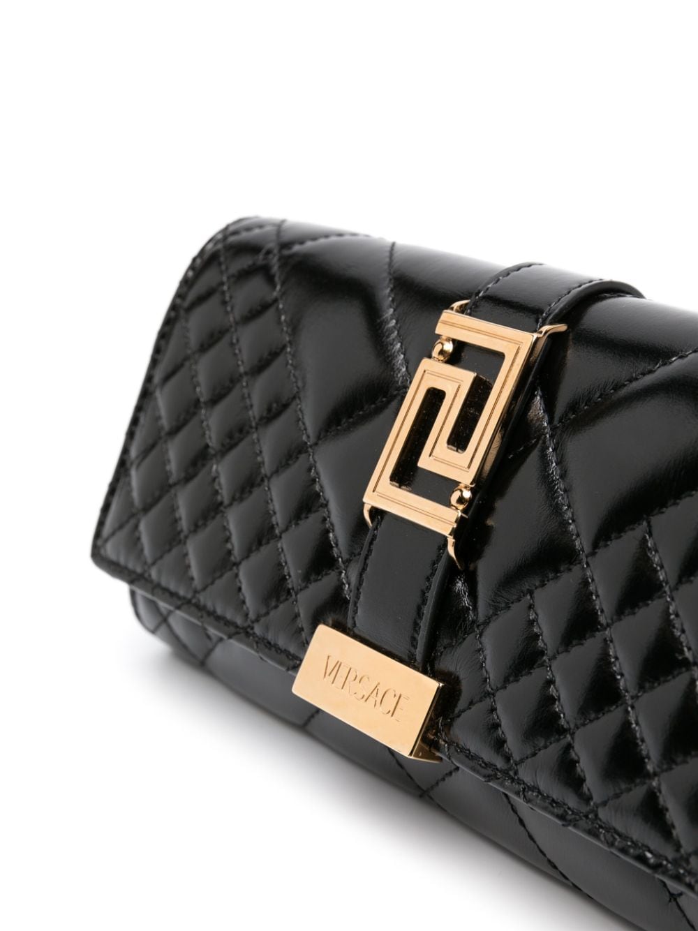 Versace Greca Goddess matelassé clutch bag