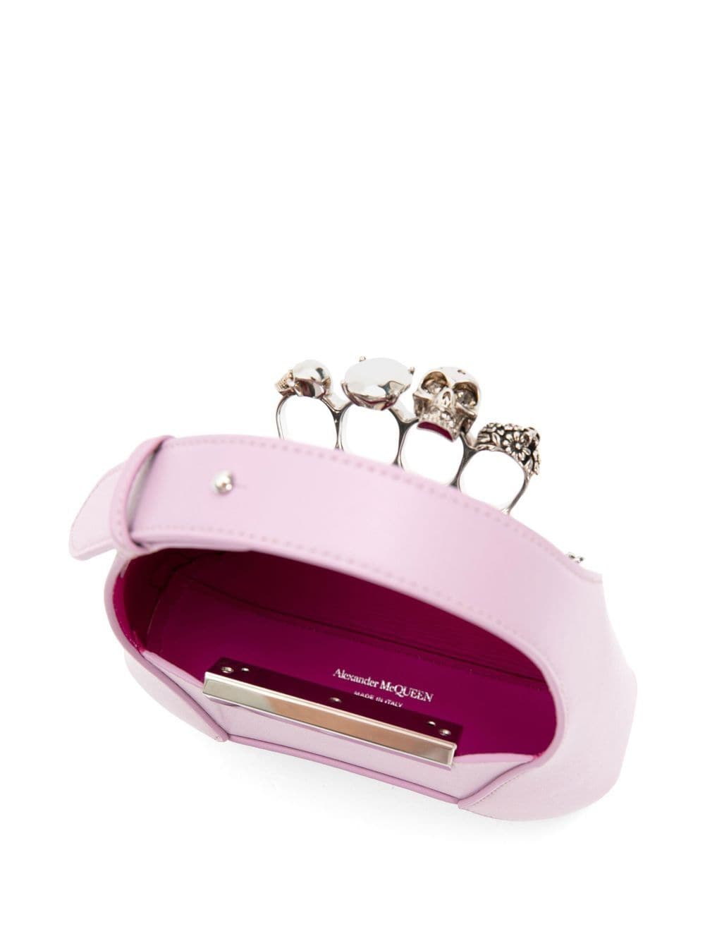 Alexander McQueen Jewelled Hobo leather mini bag