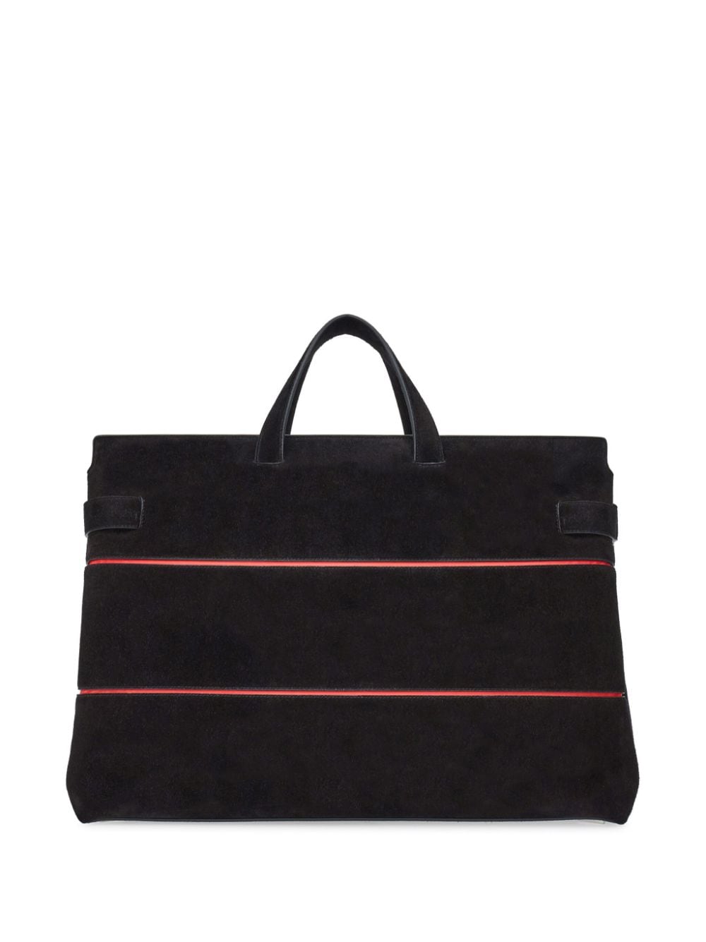 Ferragamo Gancini-plaque suede tote bag