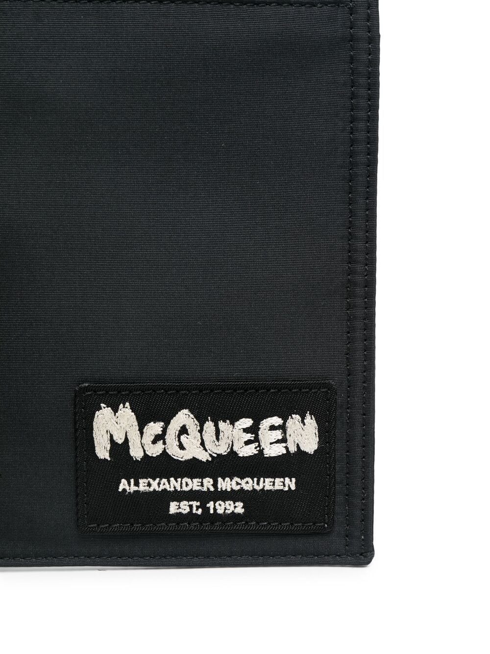 Alexander McQueen logo patch shoulder bag