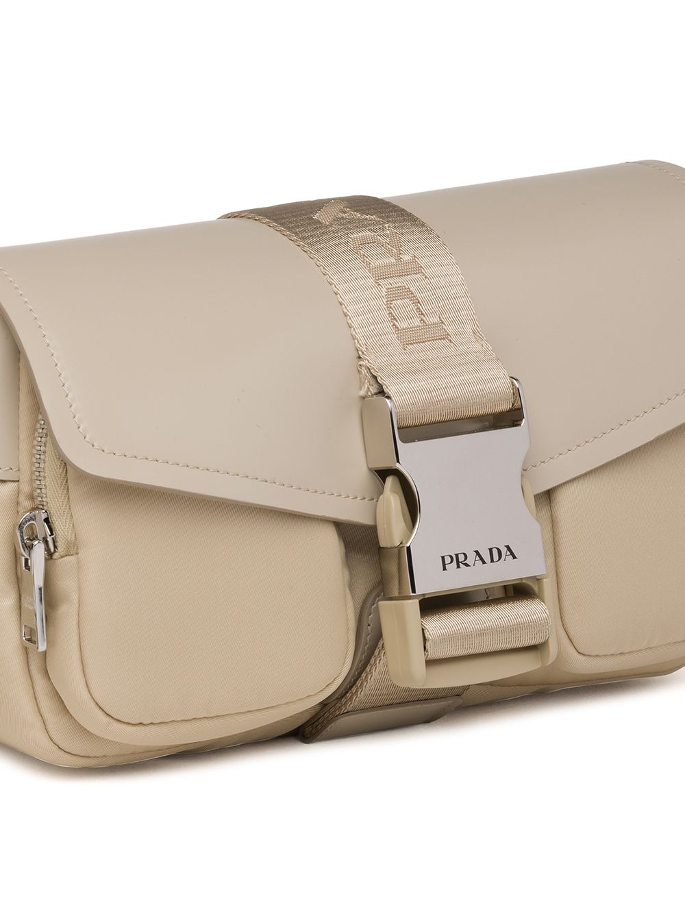 Pra*a Pra*a pocket logo-strap crossbody bag
