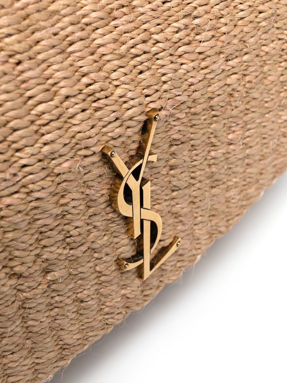 Saint Laurent Kate raffia shoulder bag