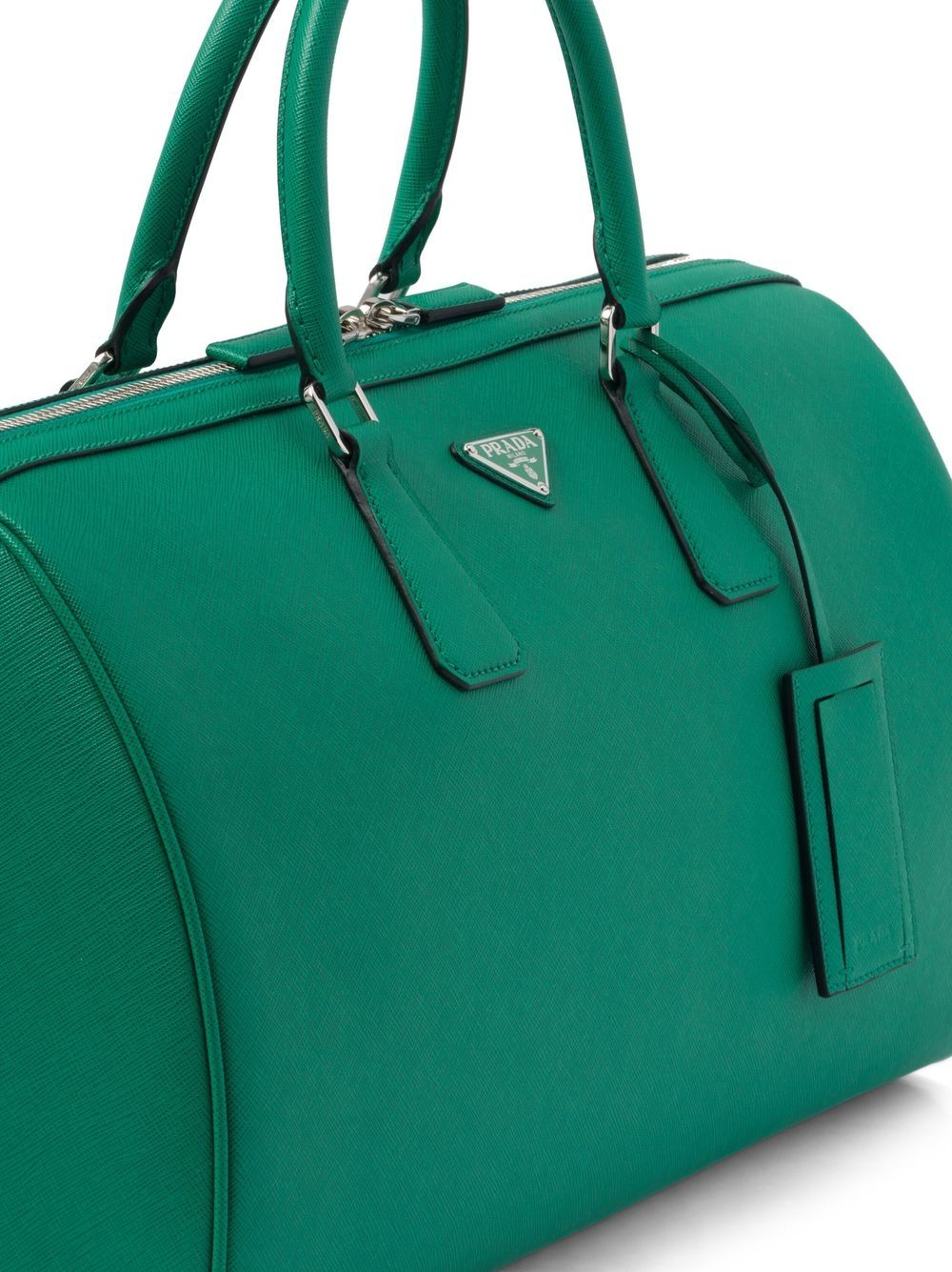 Pra*a saffiano leather holdall
