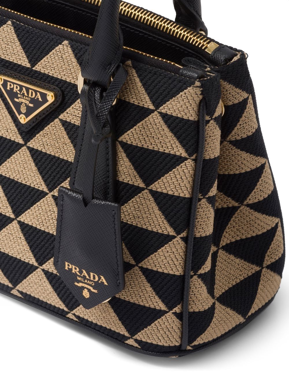 Pra*a symbole embroidered mini bag
