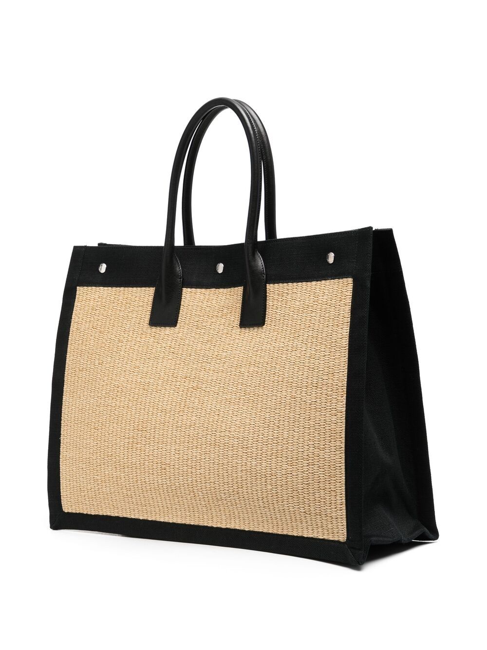 Saint Laurent Rive Gauche straw tote bag