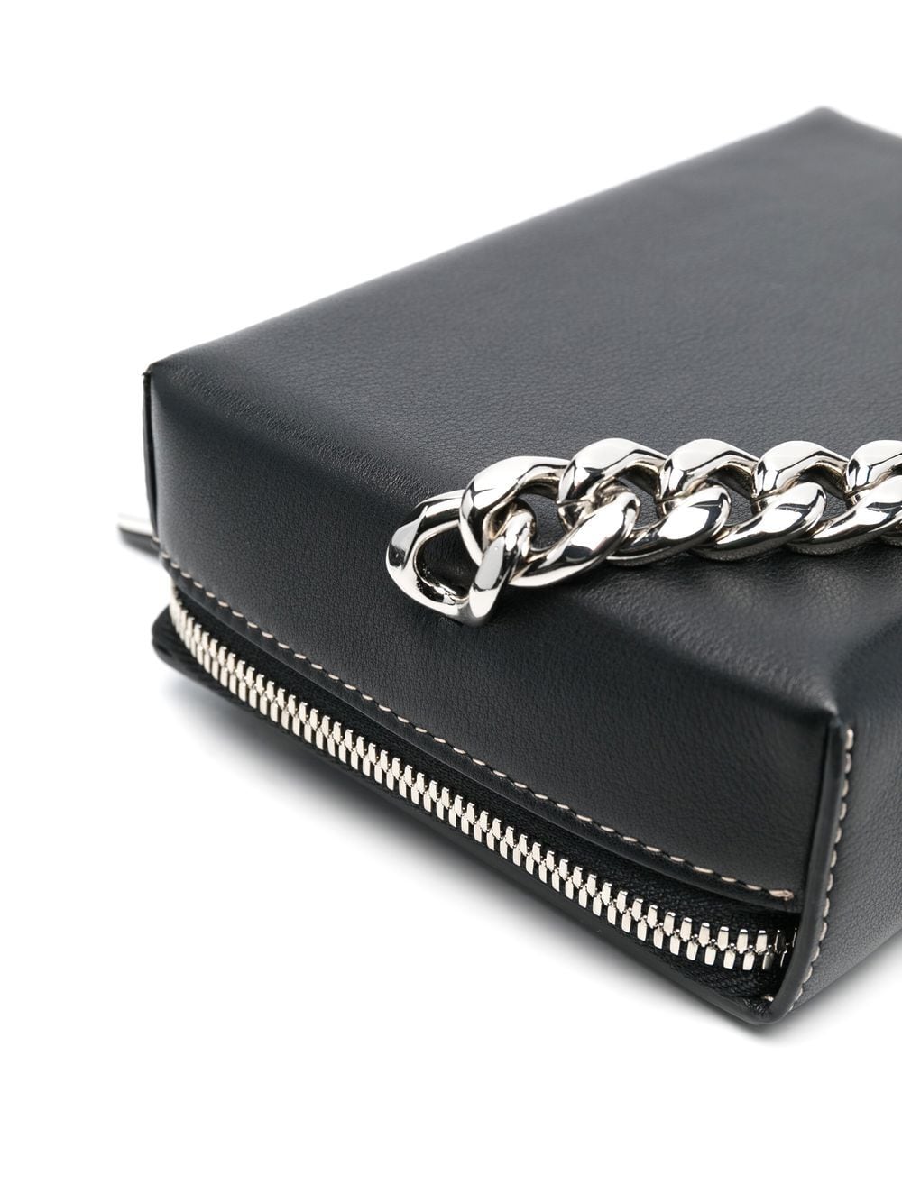 Alexander McQueen knuckleduster leather box clutch