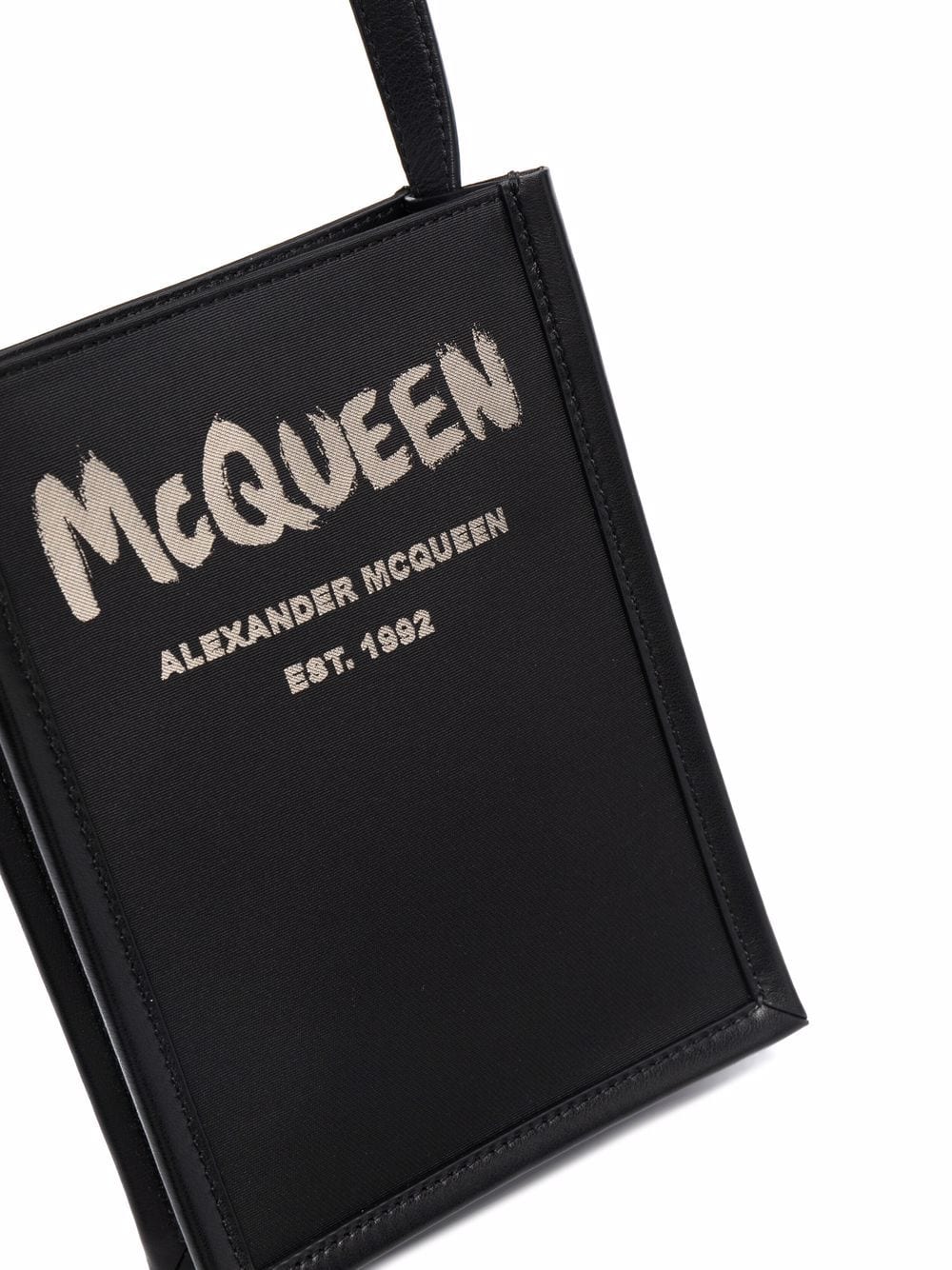Alexander McQueen mini graffiti-print messenger bag